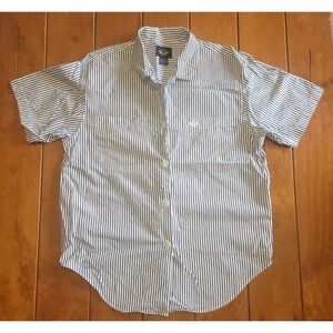 Dockers Men's Striped Short Sleeve Button Down Shirt Casual Everyday